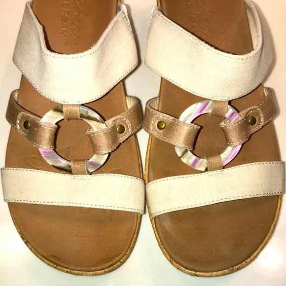 ❌SOLD❌ Skechers Luxe Foam Women’s Cali Sail Away Wedge Sandals - Picture 3 of 7